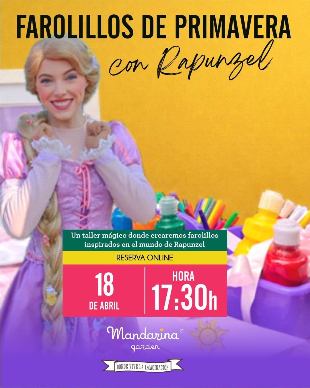 FAROLILLOS DE PRIMAVERA con Rapunzel