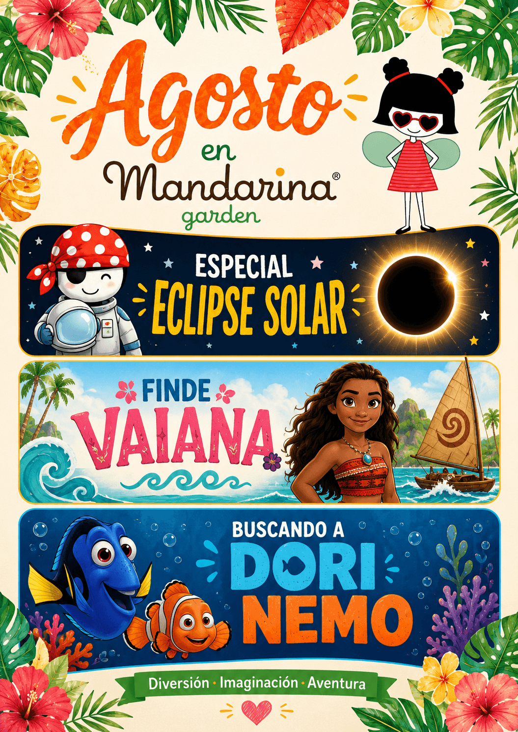 Talleres infantiles especiales en Mandarina garden