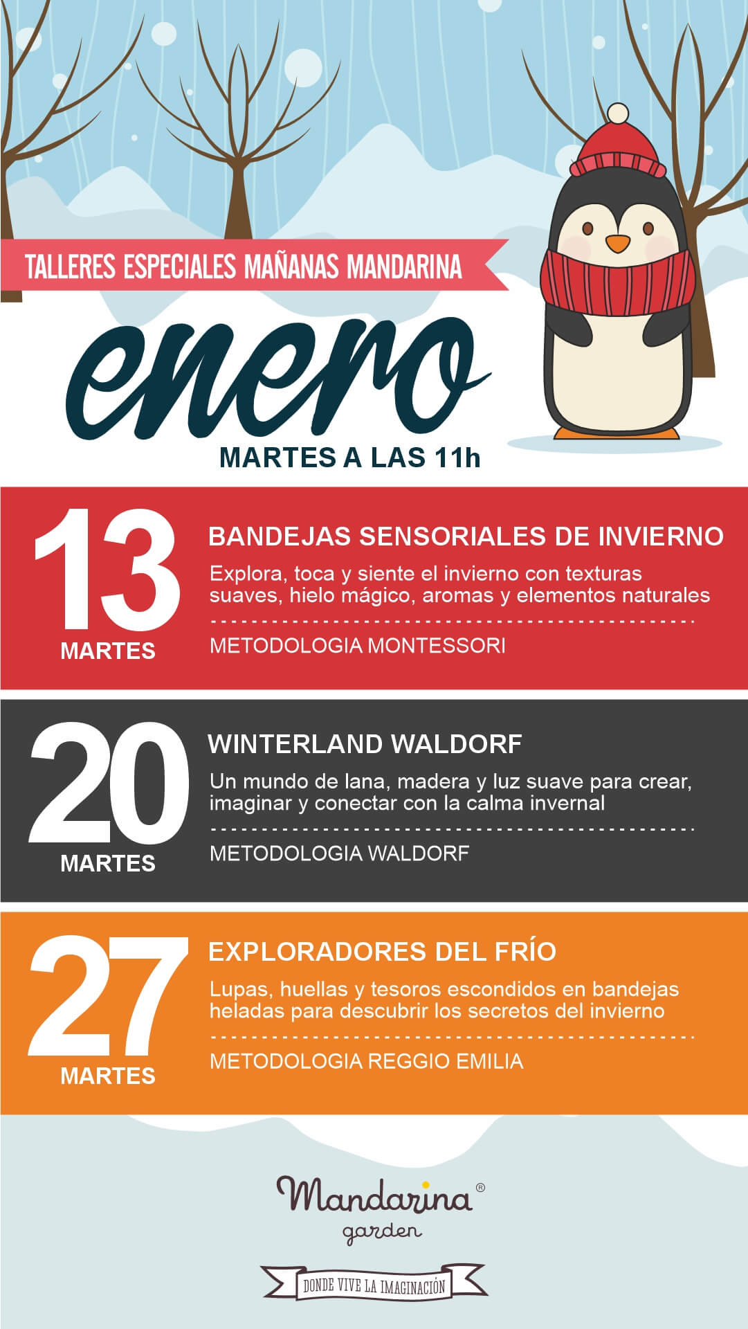 Talleres para bebésen las Mañanas Mandarina