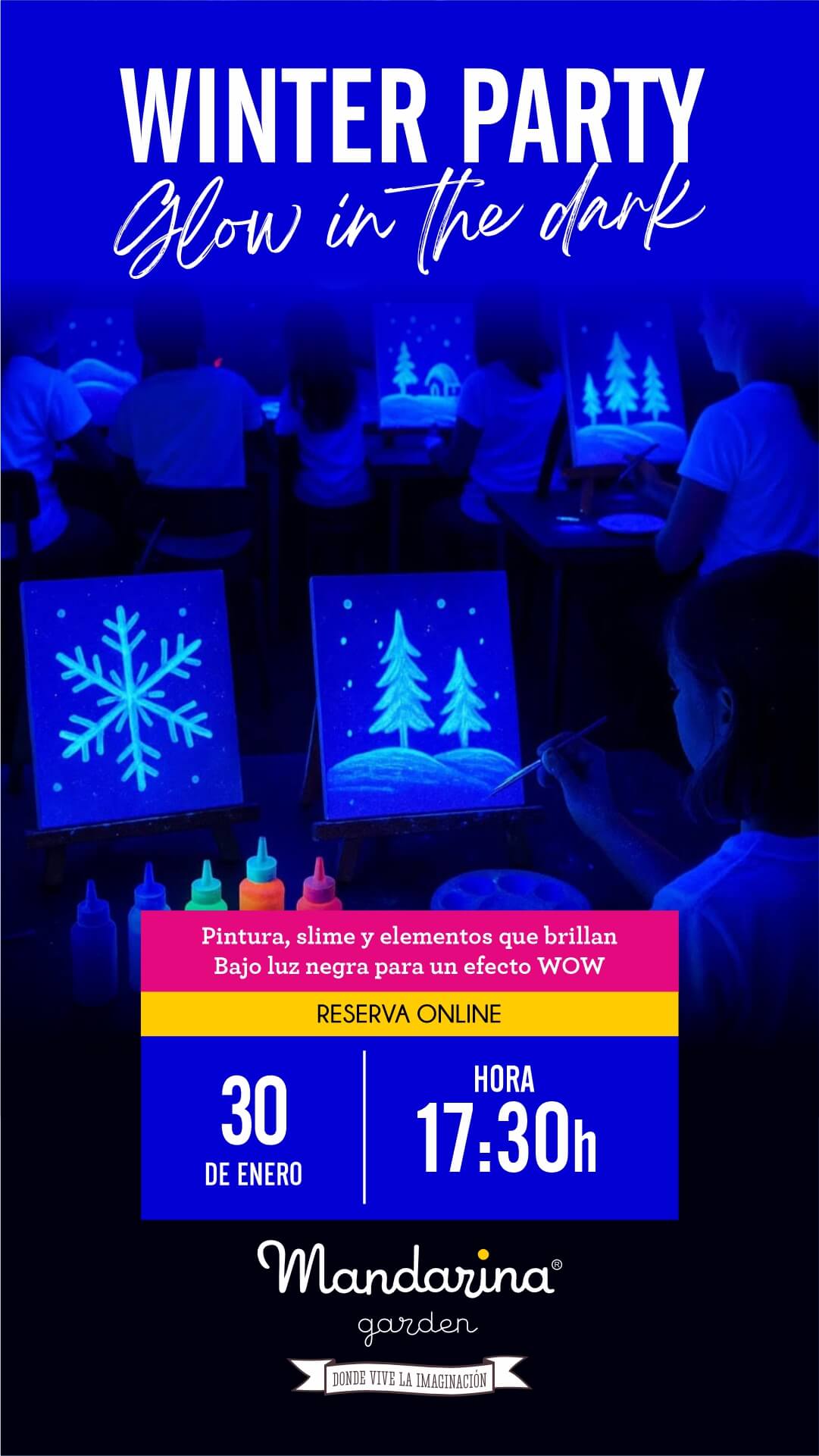 WINTER PARTY Glow in the dark