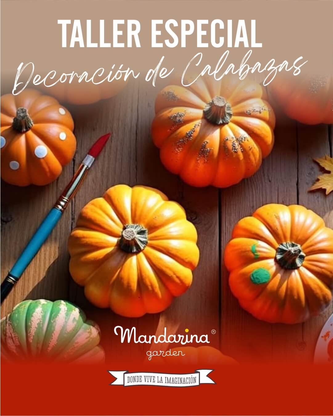 ESPECIAL DE OCTUBRE - TALLER ESPECIAL Decoración de Calabazas